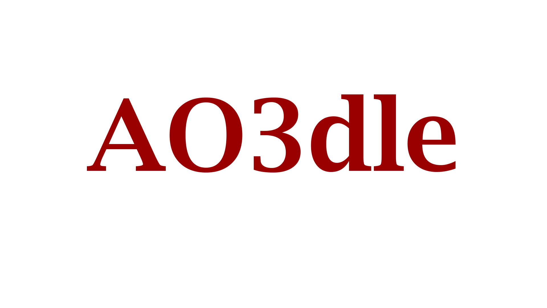 AO3dle